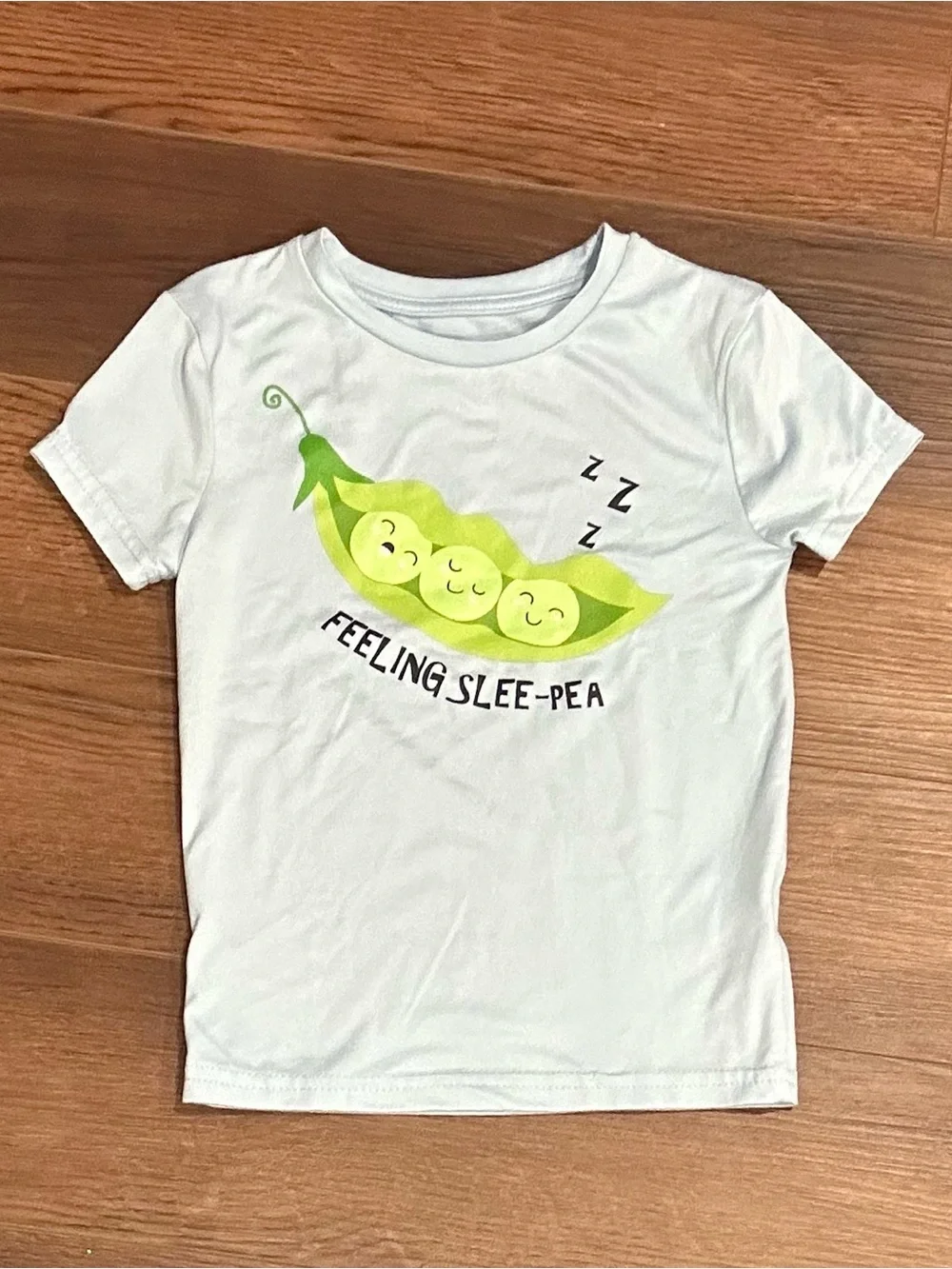 Kids Light Blue 'Feeling Slee-Pea' Short Pajama Set